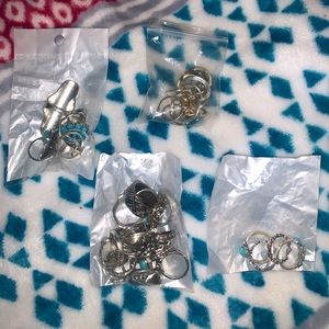 COPY - Lot of silver and gold rings